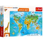World Map 104 Piece Jigsaw Puzzle image number 1