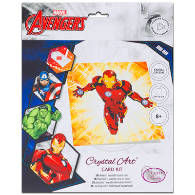 Iron Man Crystal Art Card image number 1