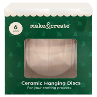 Ceramic Hanging Discs: Pack of 6