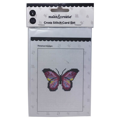 Cross Stitch Card Set: Butterfly image number 1