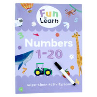 Fun To Learn Wipe-Clean Activity Books: 10 Book Collection