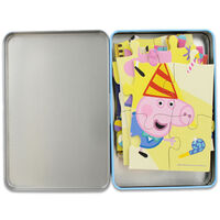 Peppa Pig's Party 48 Piece Wooden Puzzle Tin