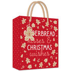 Christmas Medium Gingerbread Person Gift Bag image number 1