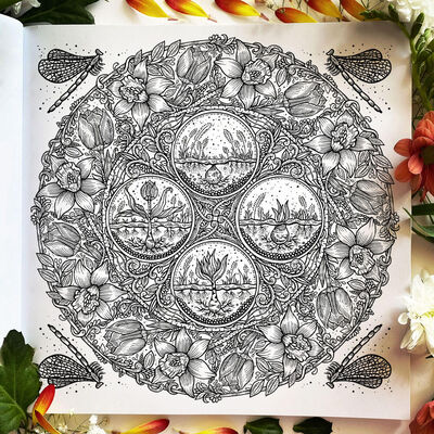 Nature Mandalas: A Colouring Meditation By Melpomeni Chatzipanagiotou ...