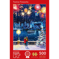 Festive Fireworks 500 Piece Jigsaw Puzzle