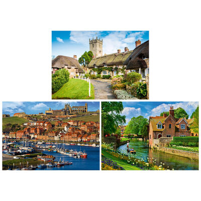 British Beauty Spots 3-in-1 Jigsaw Puzzle Boxset image number 2
