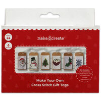 Christmas Make Your Own Cross Stitch Gift Tags Set