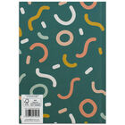 A5 Green Boho Patterned Notebook image number 3
