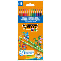 Bic Kids Erasable Colouring Pencils: Pack of 12