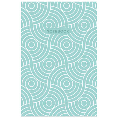 A5 Casebound Blue Swirls Notebook image number 1