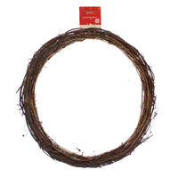 Christmas Rattan Wreath: 30.5cm