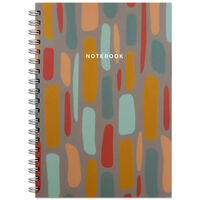 B5 Wiro Muted Abstract Notebook