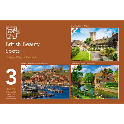 British Beauty Spots 3-in-1 Jigsaw Puzzle Boxset image number 1