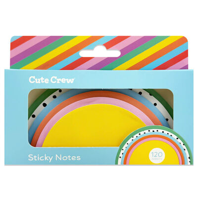 Cute Crew Sticky Notes: Rainbow image number 1