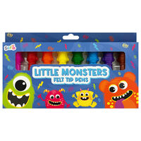 Scribb It Little Monsters Felt Tip Pens: Pack of 8