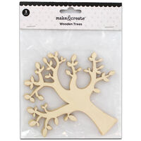 Wooden Trees: Pack of 3