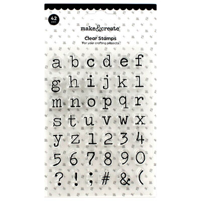 Clear Crafting Stamps: Pack of 42 image number 1