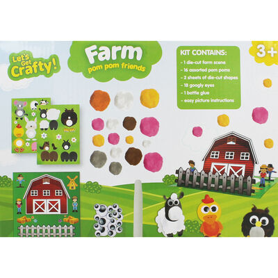 udgør prik Barry Farm Pom Pom Friends Craft Set From £2.00 | The Works