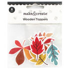 Autumn Leaves Wooden Toppers image number 1