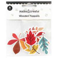 Autumn Leaves Wooden Toppers