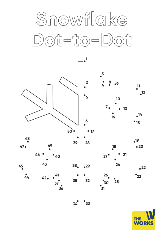 snowflake dot to dot