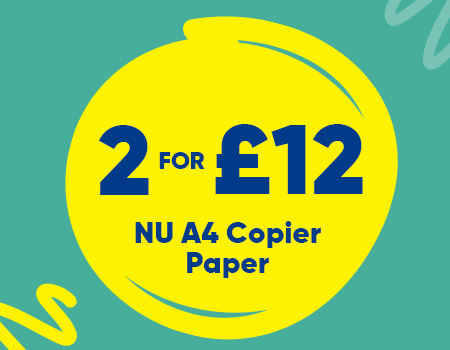 2 for £12 NU A4 Paper