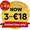 3 for €18 Deals