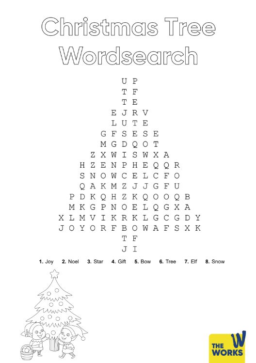 Christmas Tree Wordsearch