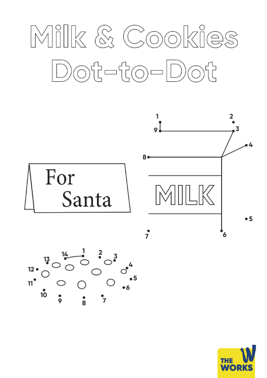 Milk & Cookies Dot to Dot