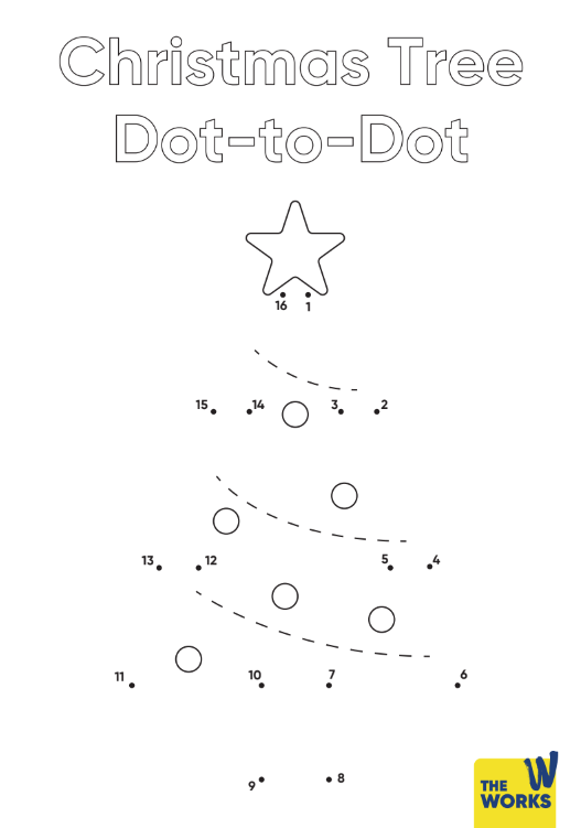 christmas tree dot to dots