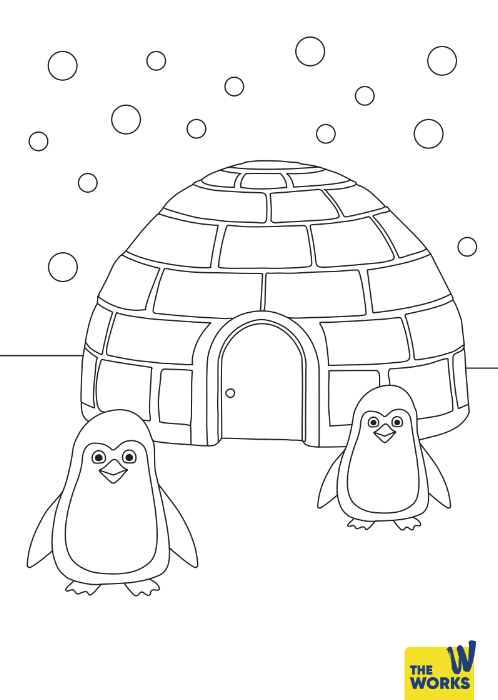 Igloo Colouring Sheet