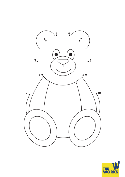 Teddy bear dot to dot