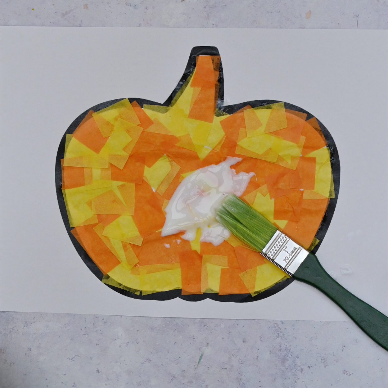 pumpkin suncatcher craft