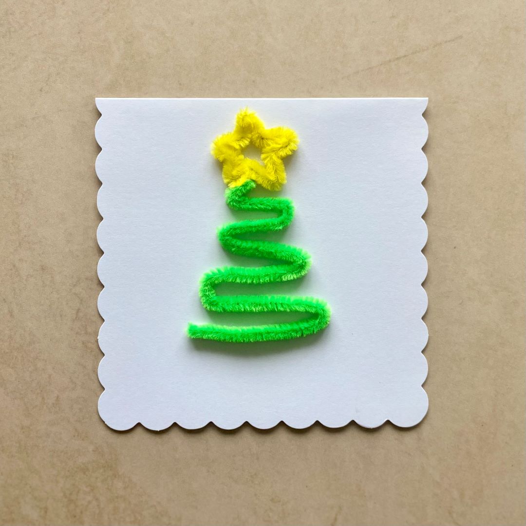 Pipe Cleaner Tree Card 3