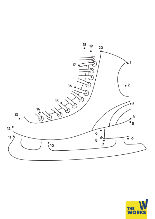 Ice Skate Dot-to-Dot