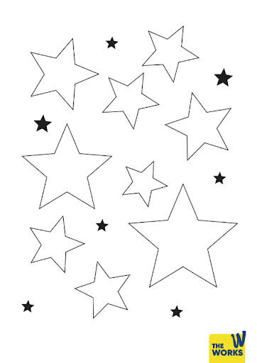 Stars Colouring Sheet