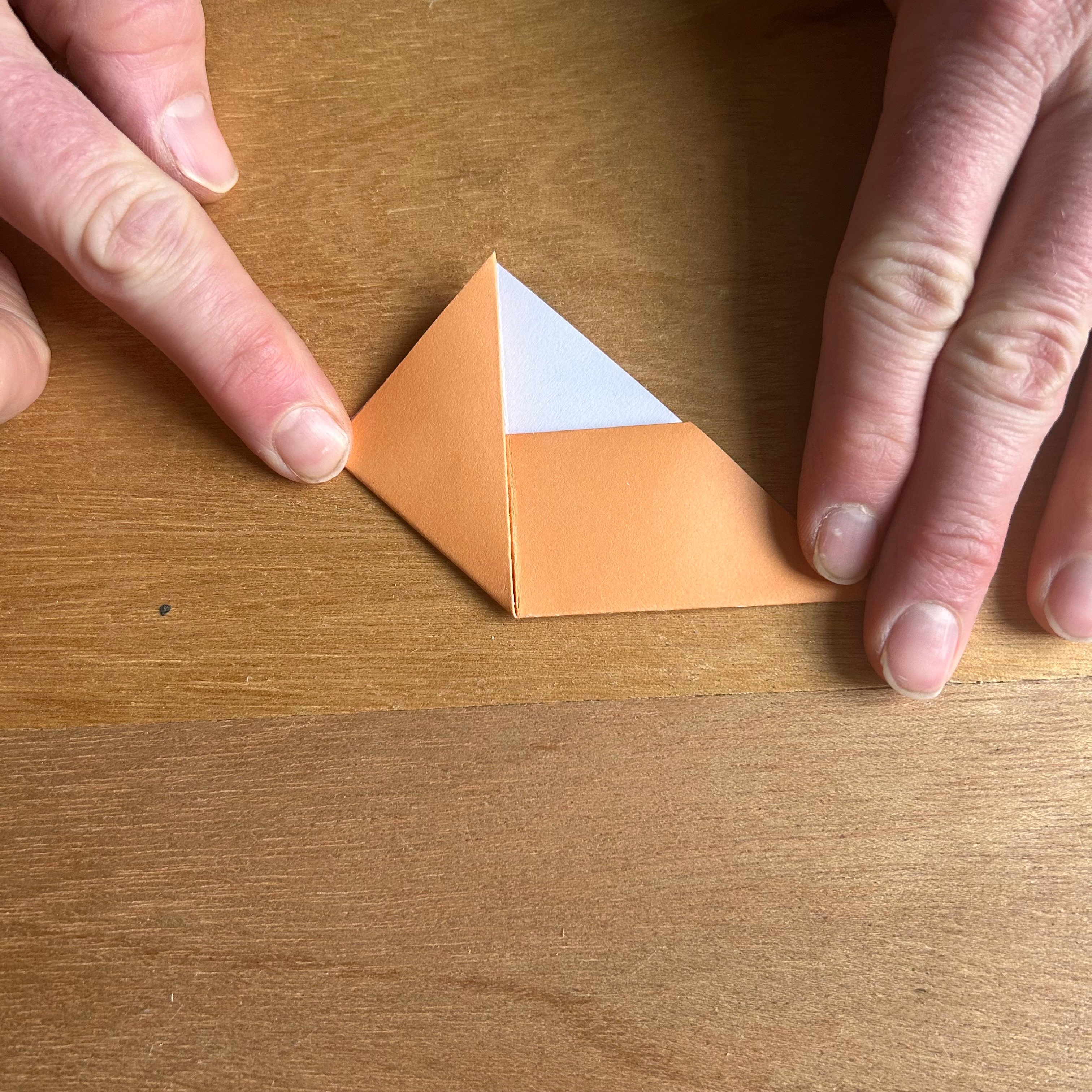 Easy Origami Fox Step 5b