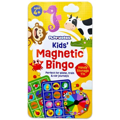 PlayWorks Magnetic Bingo Travel Tin Game