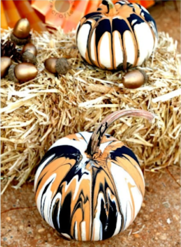 Drip Paint Pumpkins