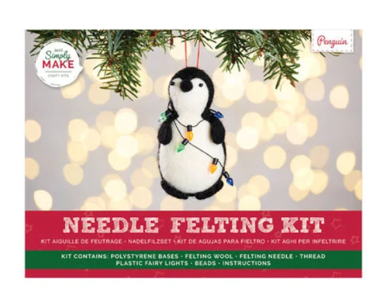 Festive Needle Felting Kit: Penguin