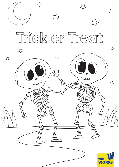 Boogie Bones Colouring Sheets