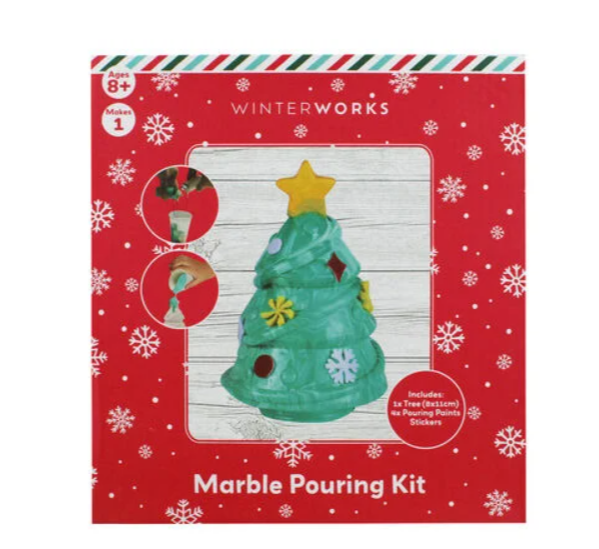 Christmas Tree Marble Pouring Kit