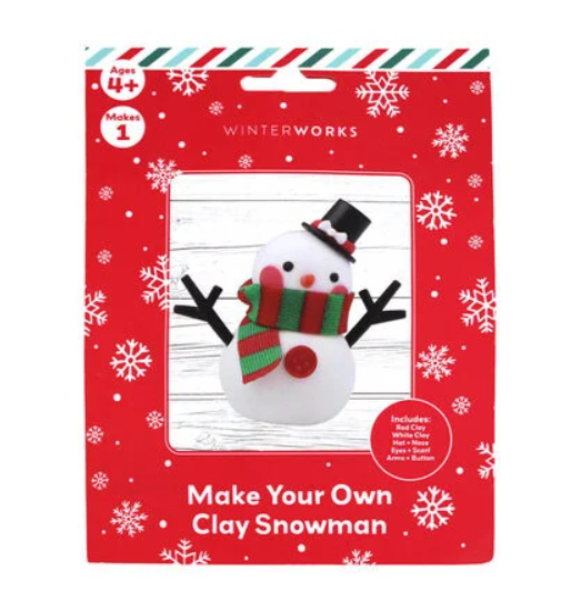 Make Your Own Clay Snowman