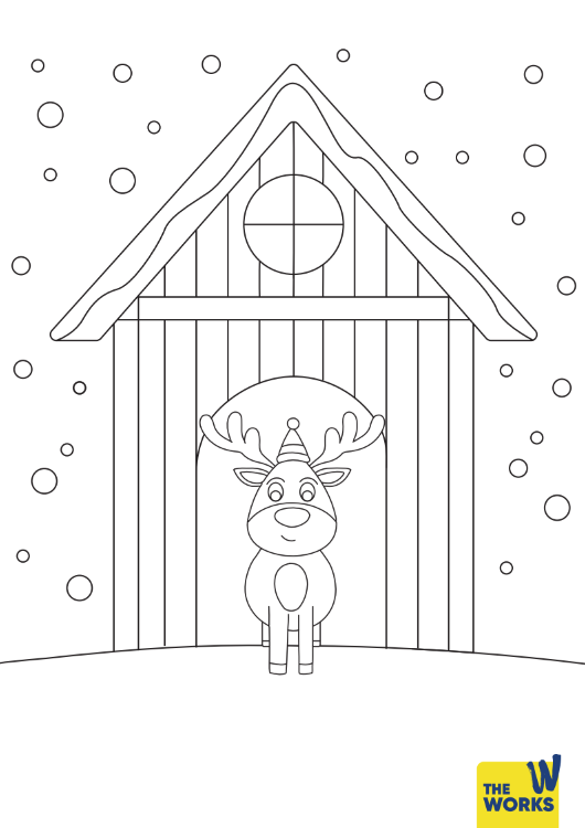 Reindeer Colouring Sheets