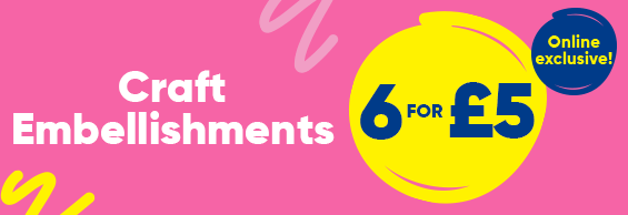 6 for £5 Craft Embellishments