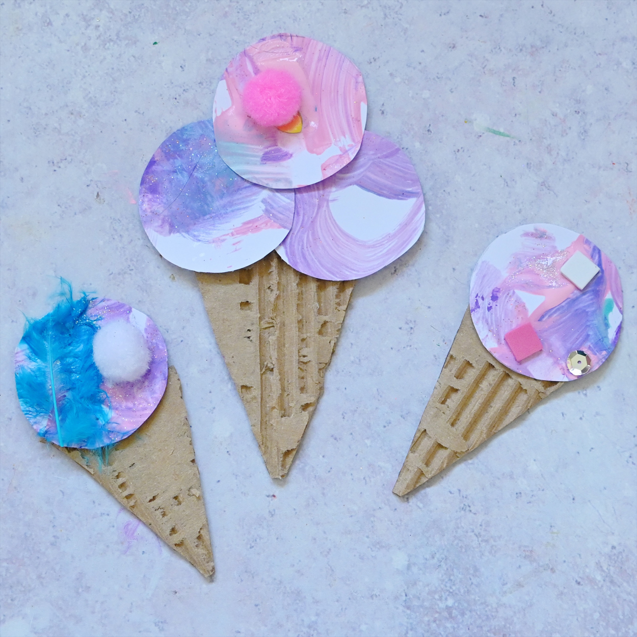 Ice Cream Collage Craft