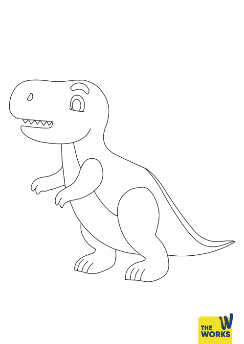 T-Rex Colouring Sheet