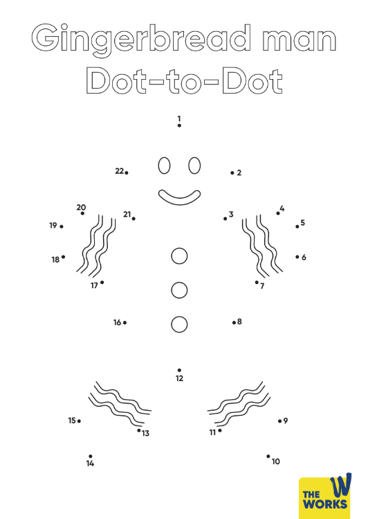 Gingerbread dot to dot