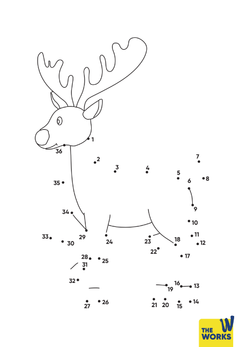 Reindeer Dot-to-Dot