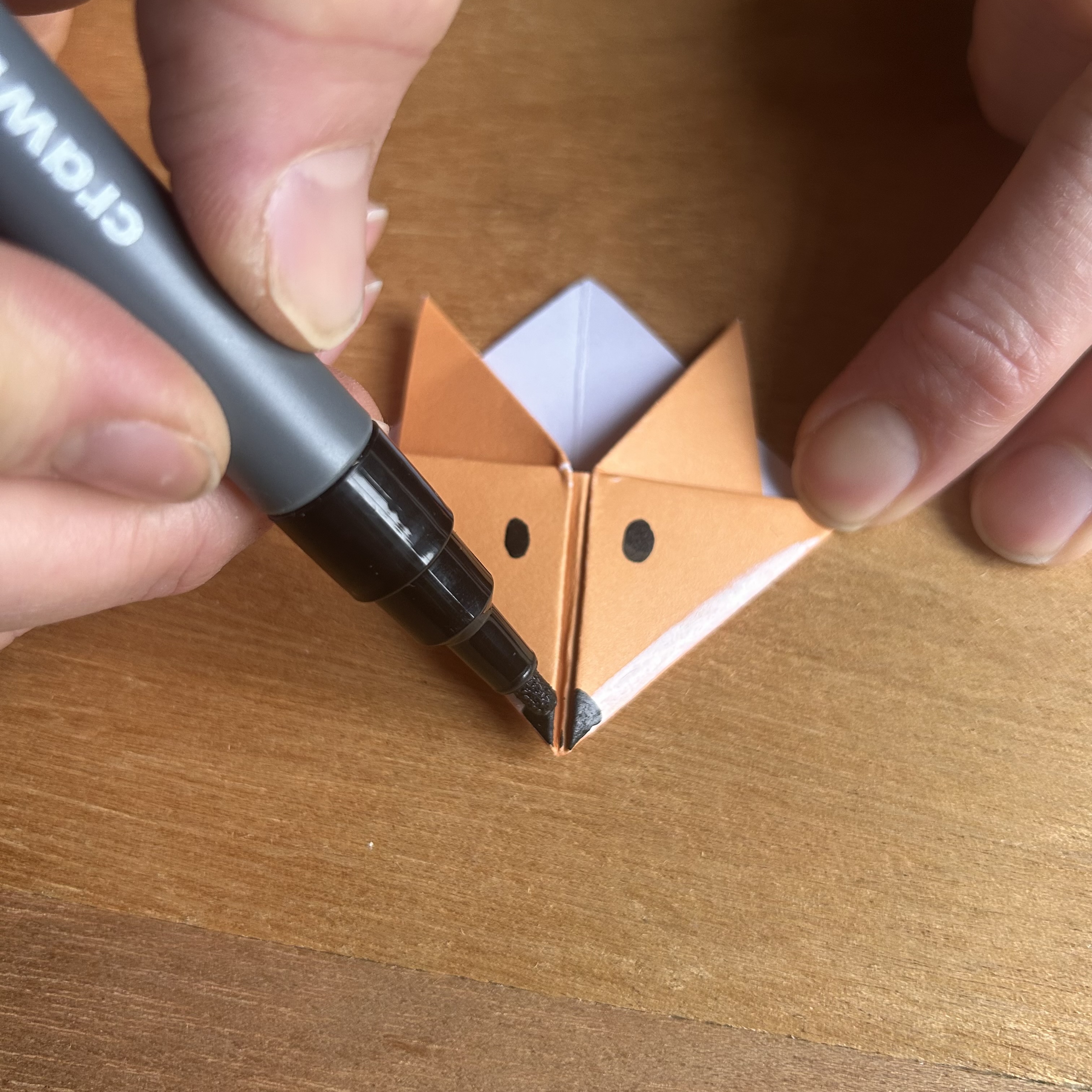 Easy Origami Fox Step 12